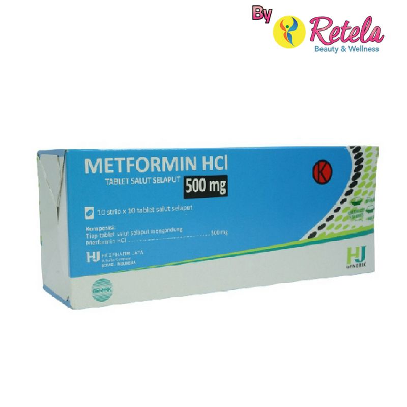 Metformin 500mg 1 Strip 10 Tablet