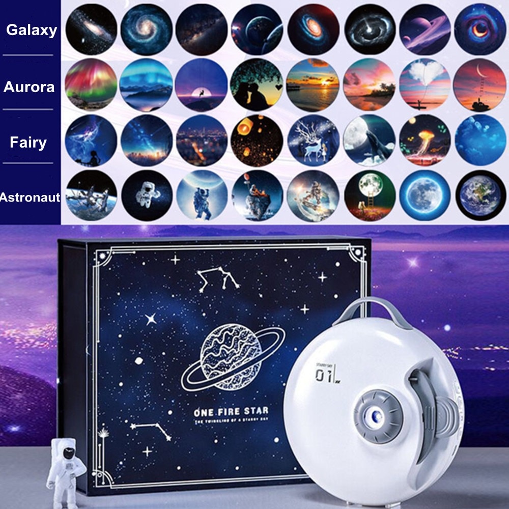 AKN88 - STAR GALAXY 32 in 1 Planetarium Starry Night Light Music Lampu TIdur