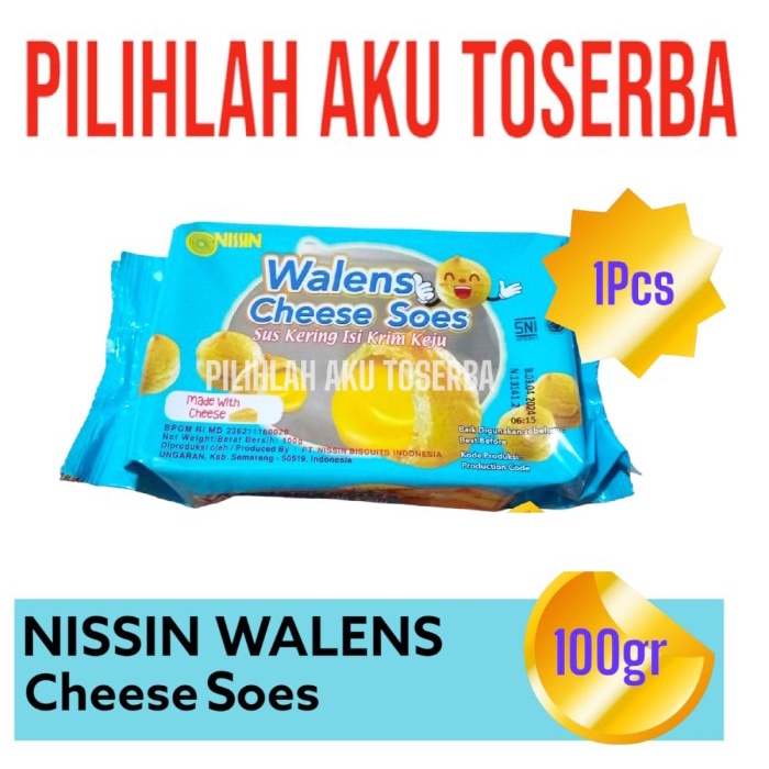 

Biskuit Nissin WALENS CHEESE SOES 100 gr - ( HARGA 1 PCS )