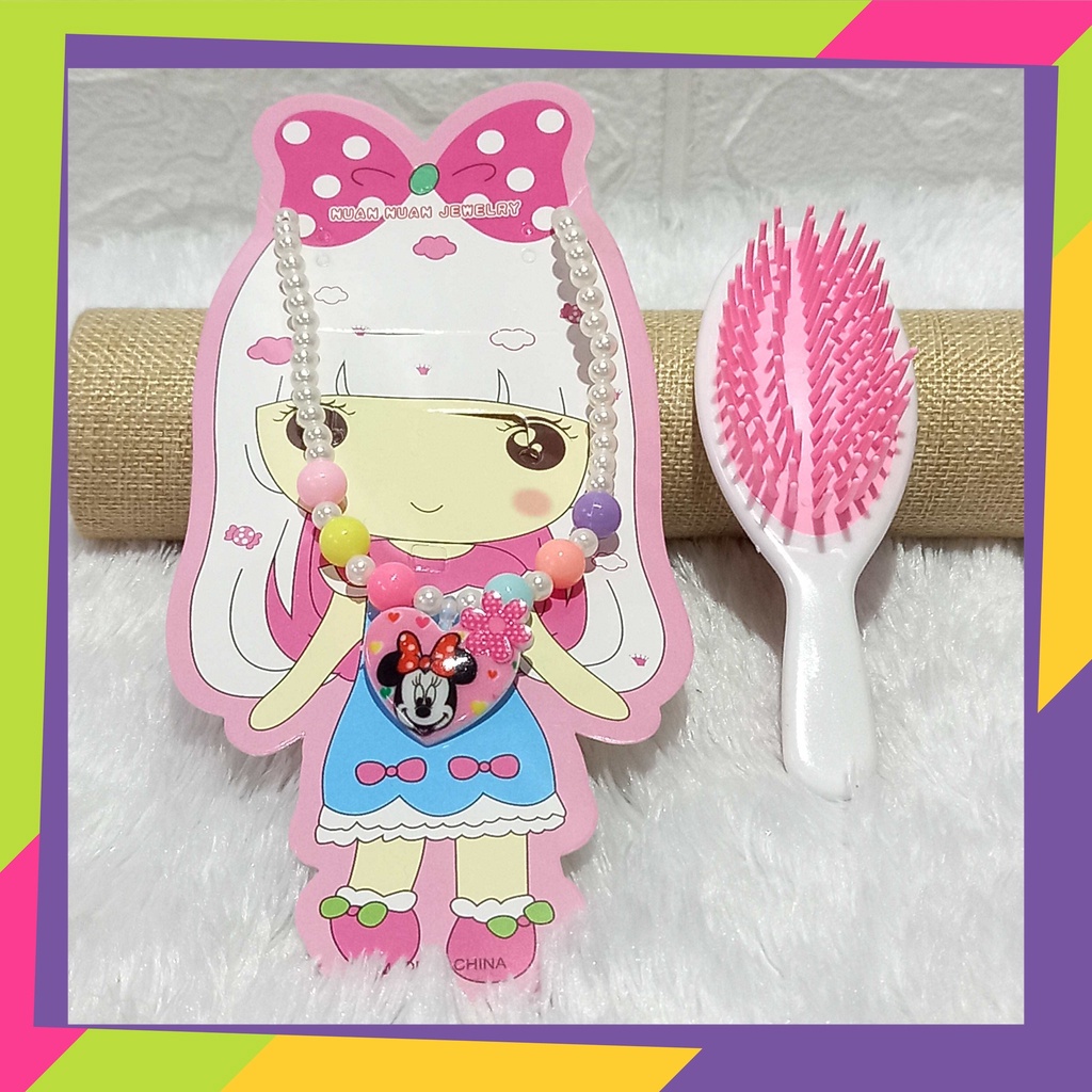 1214 / 1 set sisir kalung anak motif karakter