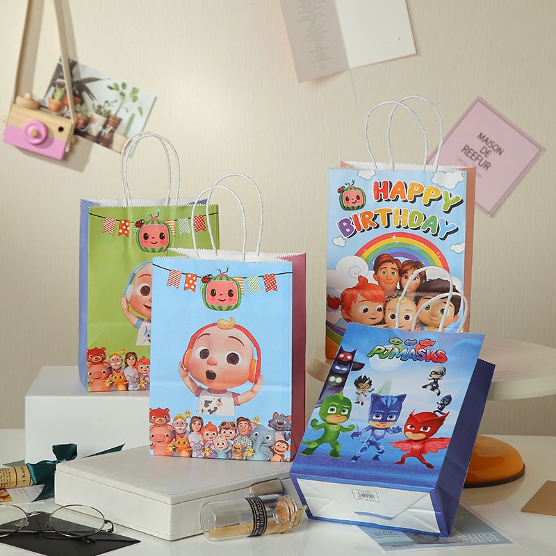 

Paper Bag/Goodie Bag/Souvenir Bag Birthday Coco Melon • Cciyl.Wear •