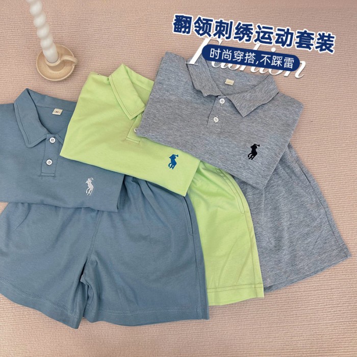 Polo ralph kerah set anak perempuan umur 3-8 tahun/ Polo set anak