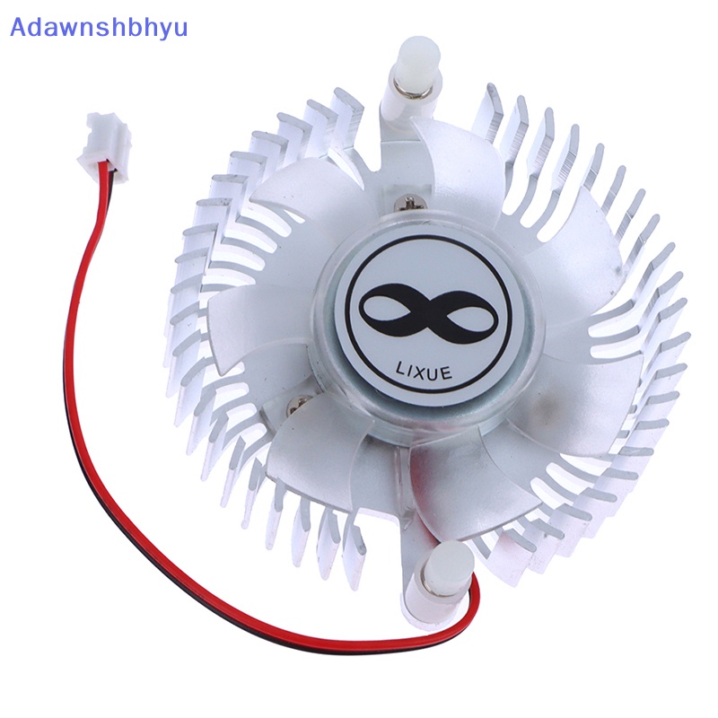 Heatsink Aluminium Adhyu 55mm Dan Kipas 12V Kombinasi Radiator Bulat Cooler Silent Fan ID