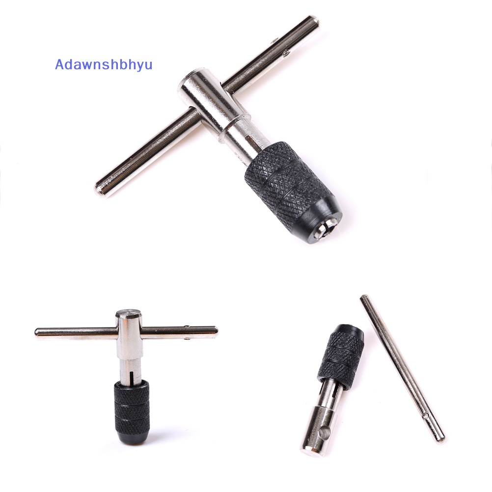 Adhyu T Type Hand Tap Wrench Sekrup Drat Taps Reamer M3-6 Screw Tap Holder Tools ID