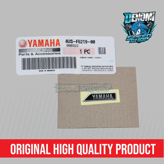 Stiker Sticker Emblem Logo Cover Batok Speedometer Yamaha F1ZR FIZR F1Z FIZ R Force 1 Vega Original YGP 4US-F6219-00