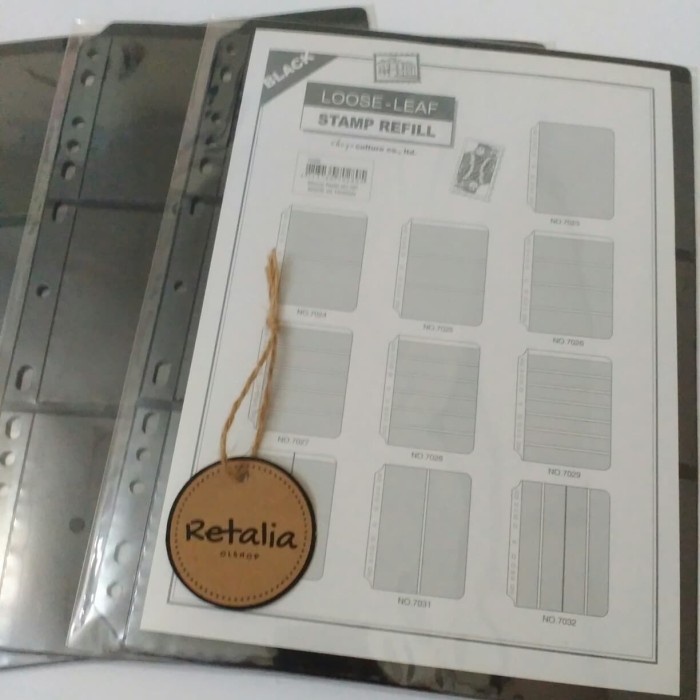 

Refill album perangko 3 baris