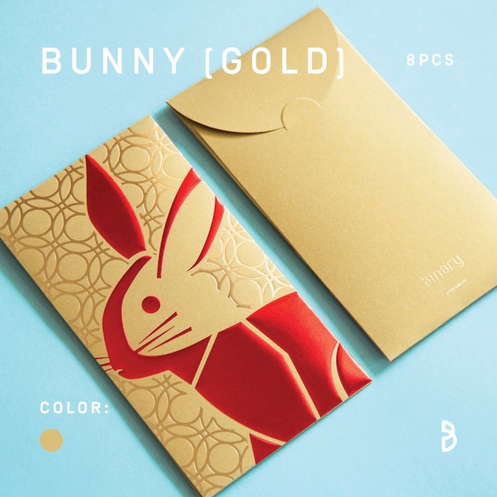 

ANGPAO IMLEK KELINCI 2023 - BUNNY GOLD 8 PCS