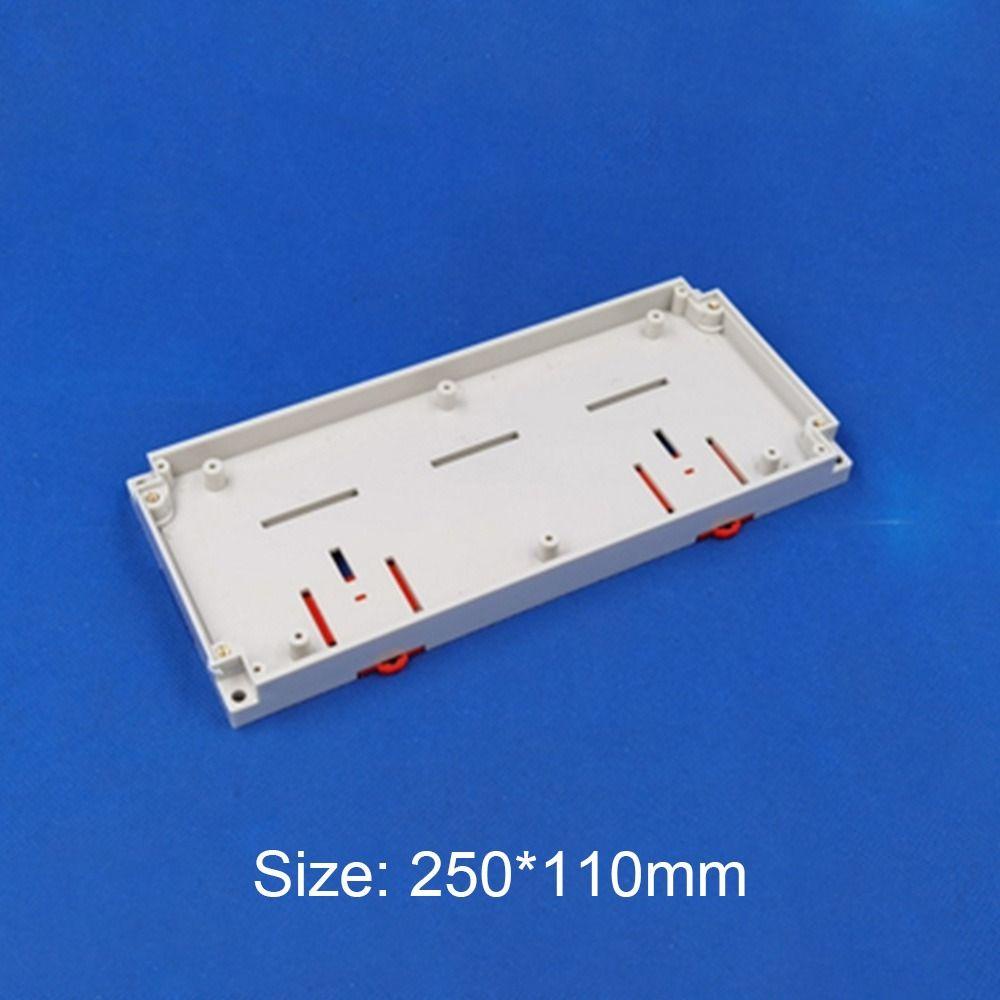 Populer Kotak Proyek Elektronik ABS Plastik PLC Controller Housing Low Base Instrumen Case Parts