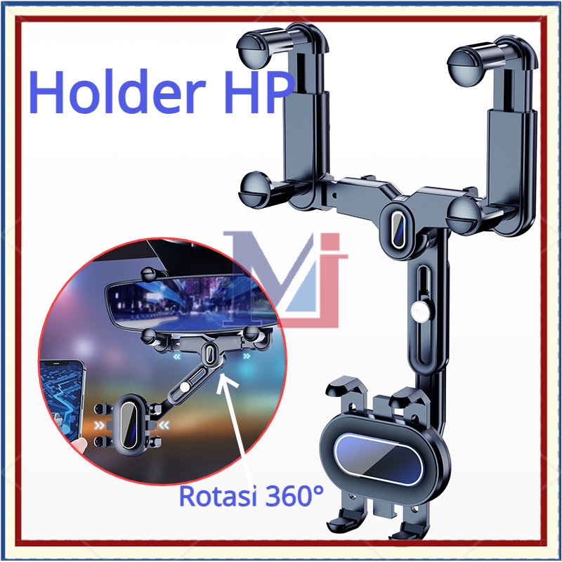 【COD】Car Holder Hp Mobil/Holder HP Jepit Spion Mobil Putar 360/Holder Hp Jepit Spion/Car Phone Holder Mobil Jepit