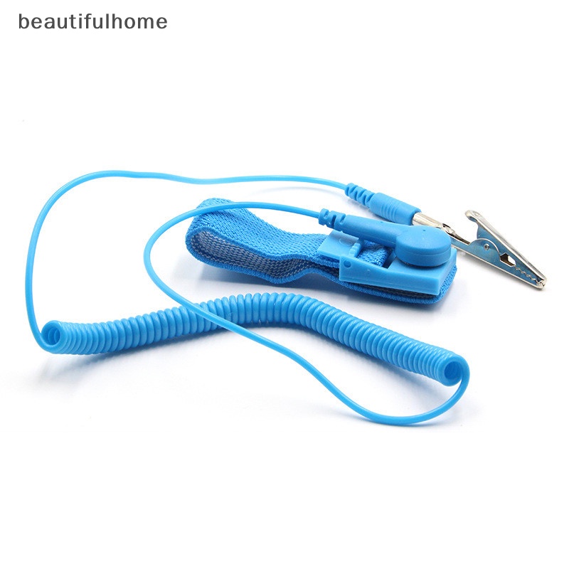 {beautifulhome} Kabel Debit Tali Pergelangan Tangan ESD Anti Statis Untuk Alat Kerja Reparasi Elektronik.