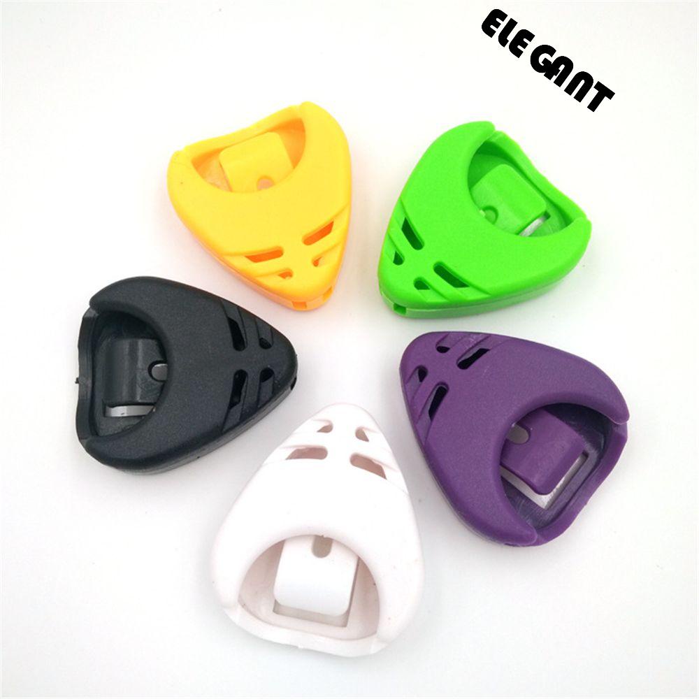 [Elegan] Holder Pick Gitar Nyaman Acak Plectrum Guitar Pick Plectrum Holder Case Penyimpanan Cepat Pick Mediator