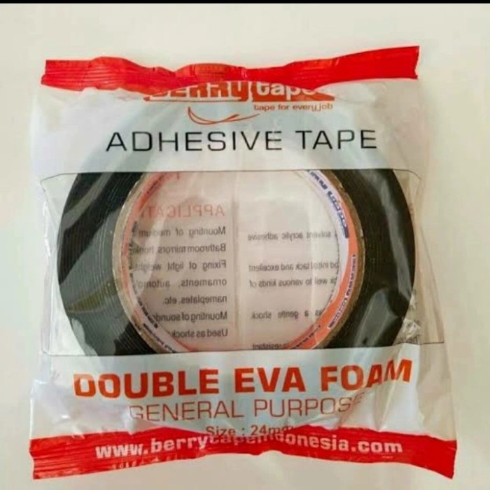 

DOUBLE TAPE BERRY ISOLASI BOLAK BALIK FOAM 1" HIJAU BERRY