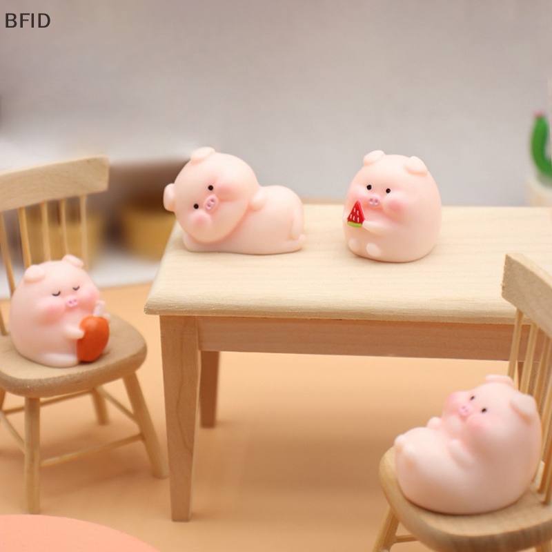 [BFID] Patung Babi Mini Lucu Model Hewan Pemandangan Mikro Dekorasi Rumah Miniatur [ID]