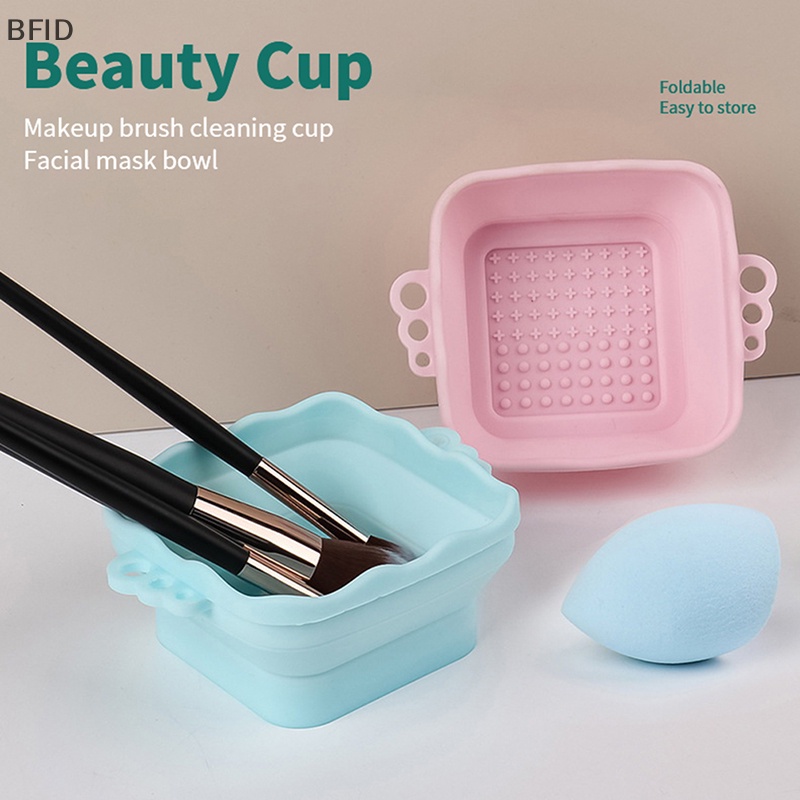 [BFID] Alas Pembersih Brush Makeup Silikon Lipat Washing Scrubber Board Cleaning Mat [ID]