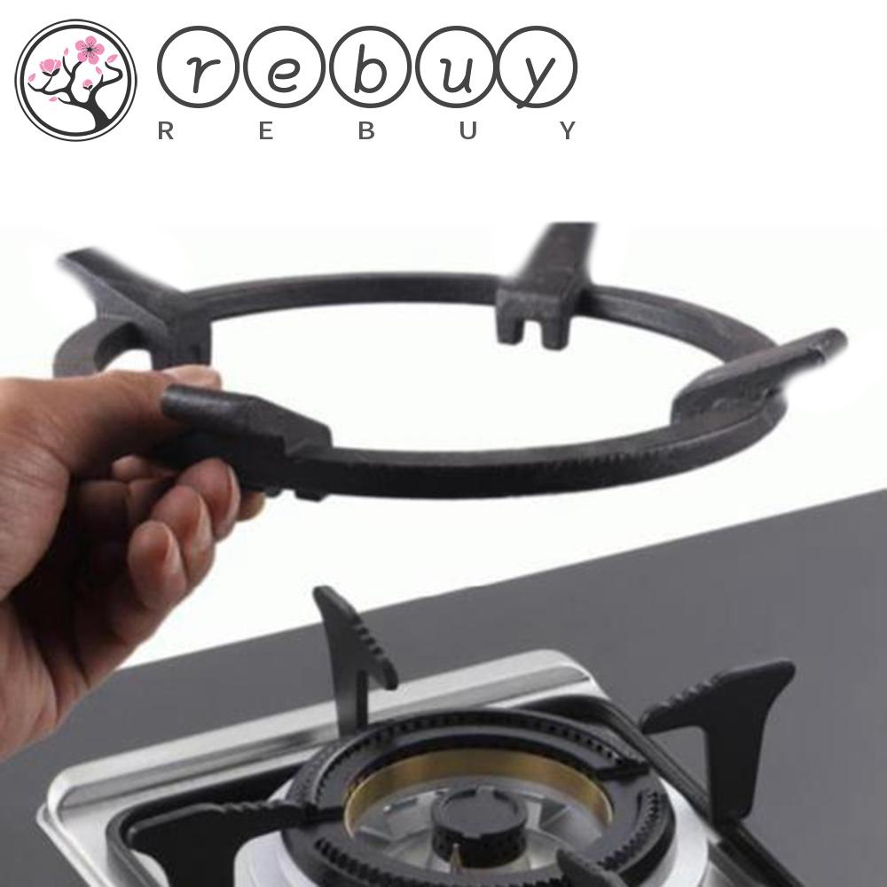 Rebuy Wok Ring Kuali Penyangga Dapur Baja Karbon Bulat Non Slip Panci Holder