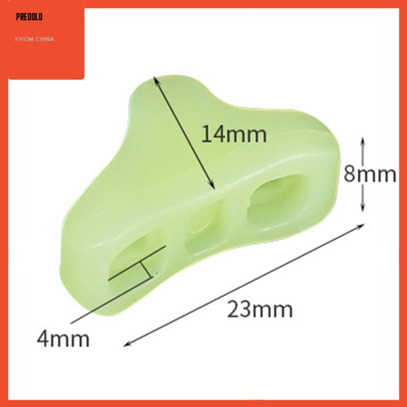 [Predolo] 30pcs Gesper Tenda Segitiga Fluorescent Tenda Gunung Wind Rope Buckle