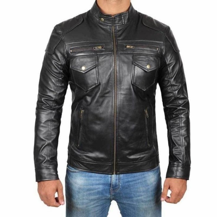 jaket kulit pria terbaru/ jaket kulit motor pria-jaket kulit motor touring-jaket kulit asli Garut /j