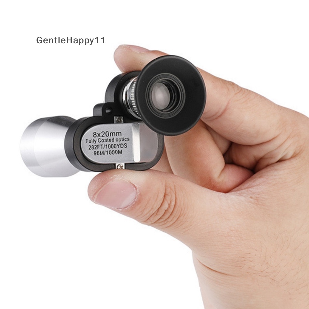 Gentlehappy 8x20 HD Night Vision Mini Pocket Zoom Monocular Teleskop Outdoor Untuk Hung Ca id