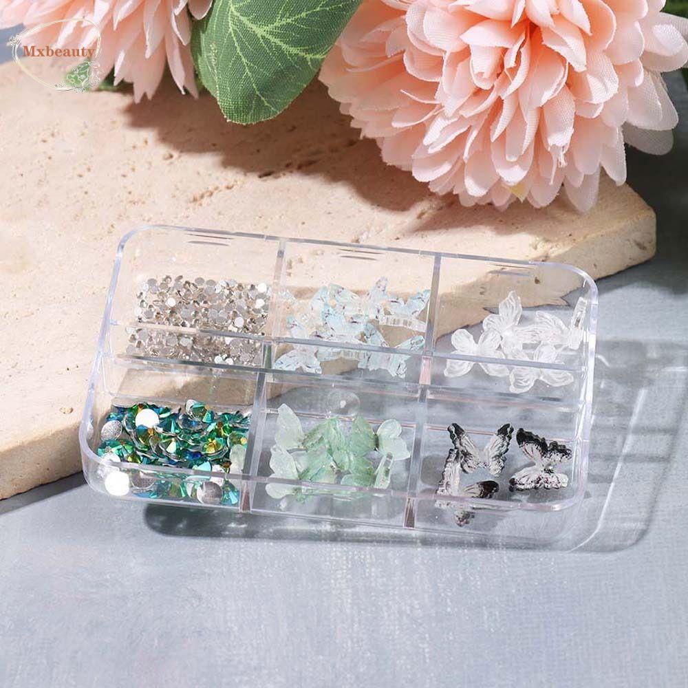 Mxbeauty Hiasan Kuku Gradual Hijau Jepang Halo Dyed Ink Gaya Manicure Nail Ornament Aksesoris Kuku Perhiasan Untuk Wanita