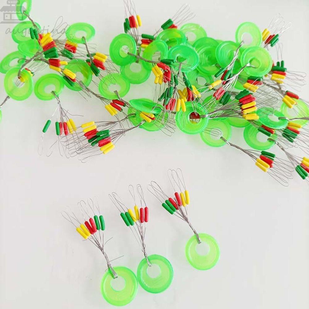 AUGUSTINA Pelampung Oval Agustina 600pcs 600pcs 100group Anti Slip Mancing Floating Beans Pelampung Karet Mancing Stopper Pelampung Bal Pelampung Kacang