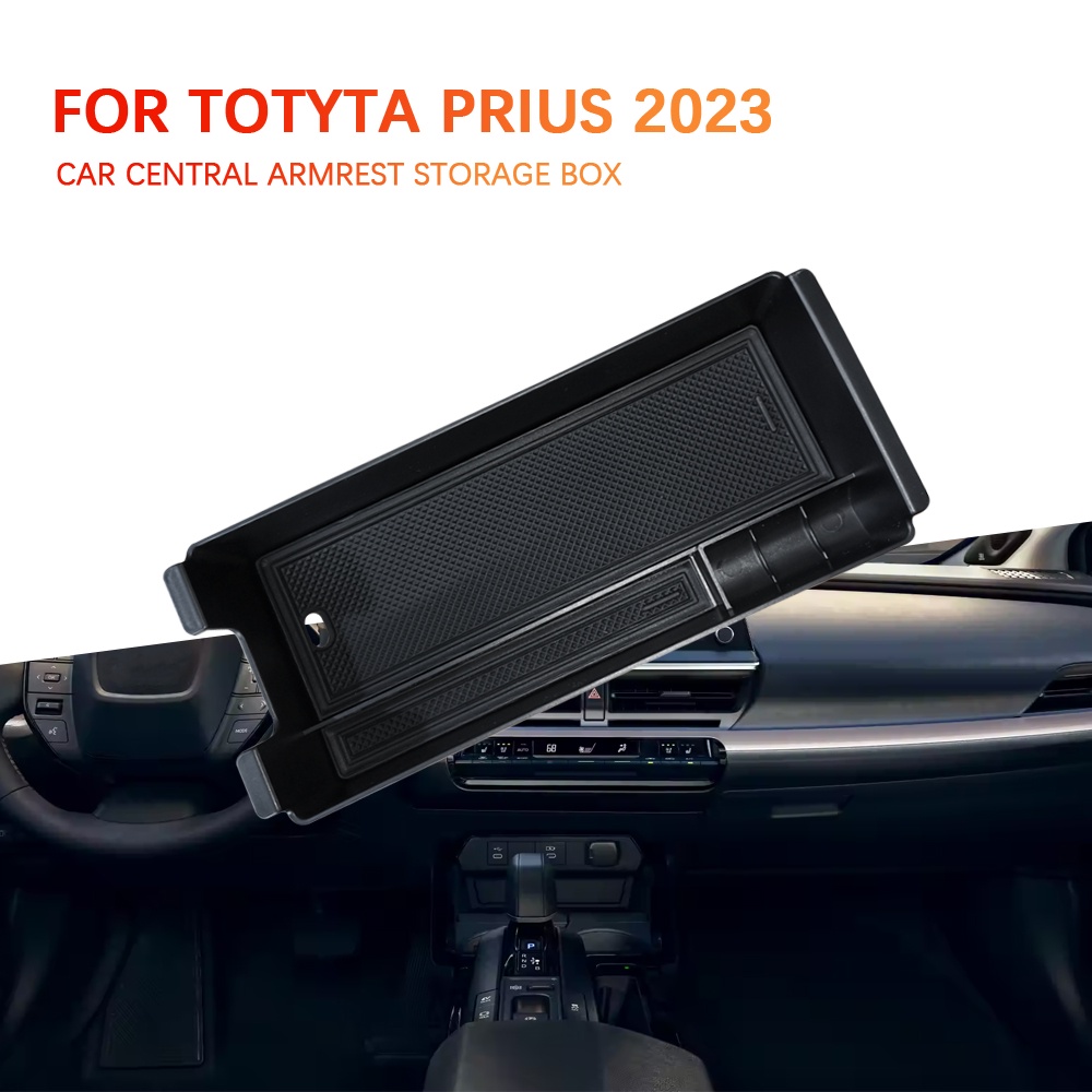 Car Central Armrest Box Storage Tray Box Tempat Aksesoris Organizer Toyota Prius2023