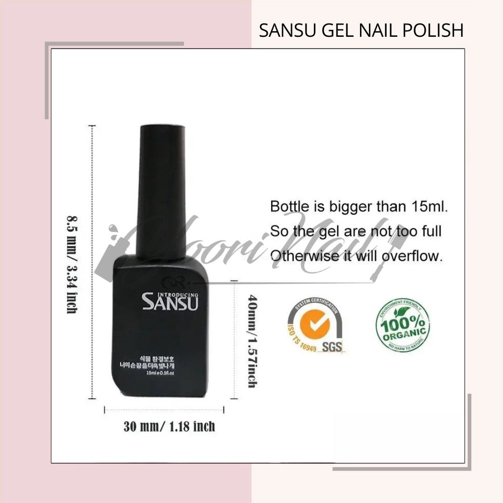 SANSU gel color JUAL ECER (01-30) sansu nail gel polish warna gel satuan botol