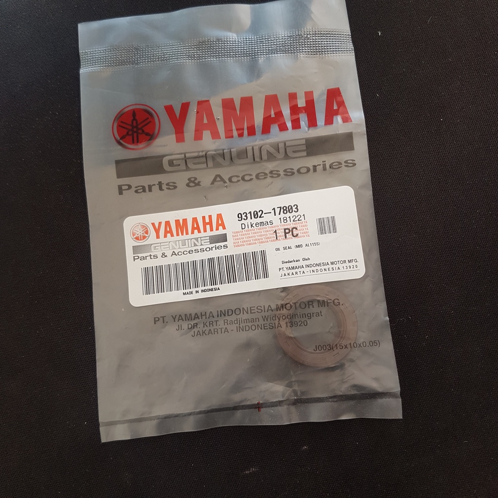 SEAL AS PULLEY/GARDAN MIO 93102-17803 ORIGINAL YAMAHA