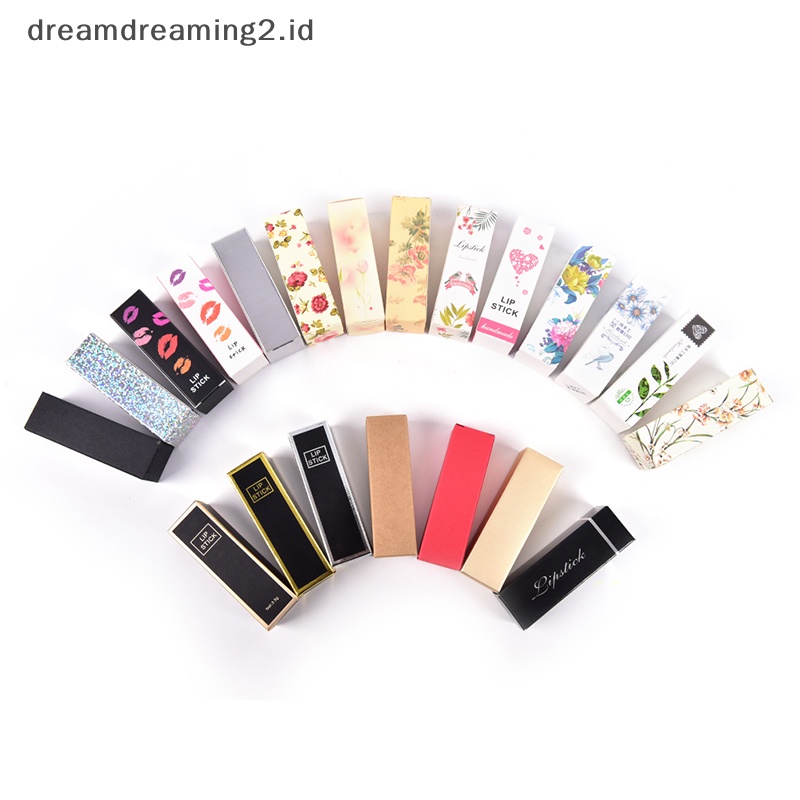(drea) 10pcs Tabung Lip Balm Kosong Kemasan Karton Box Lip Tube DIY Paper Case Box //