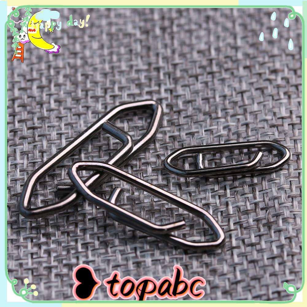 TOP 50pcs Snap Gantung Memancing Kualitas Tinggi Konektor tackle Garis Stainless Steel Portabel