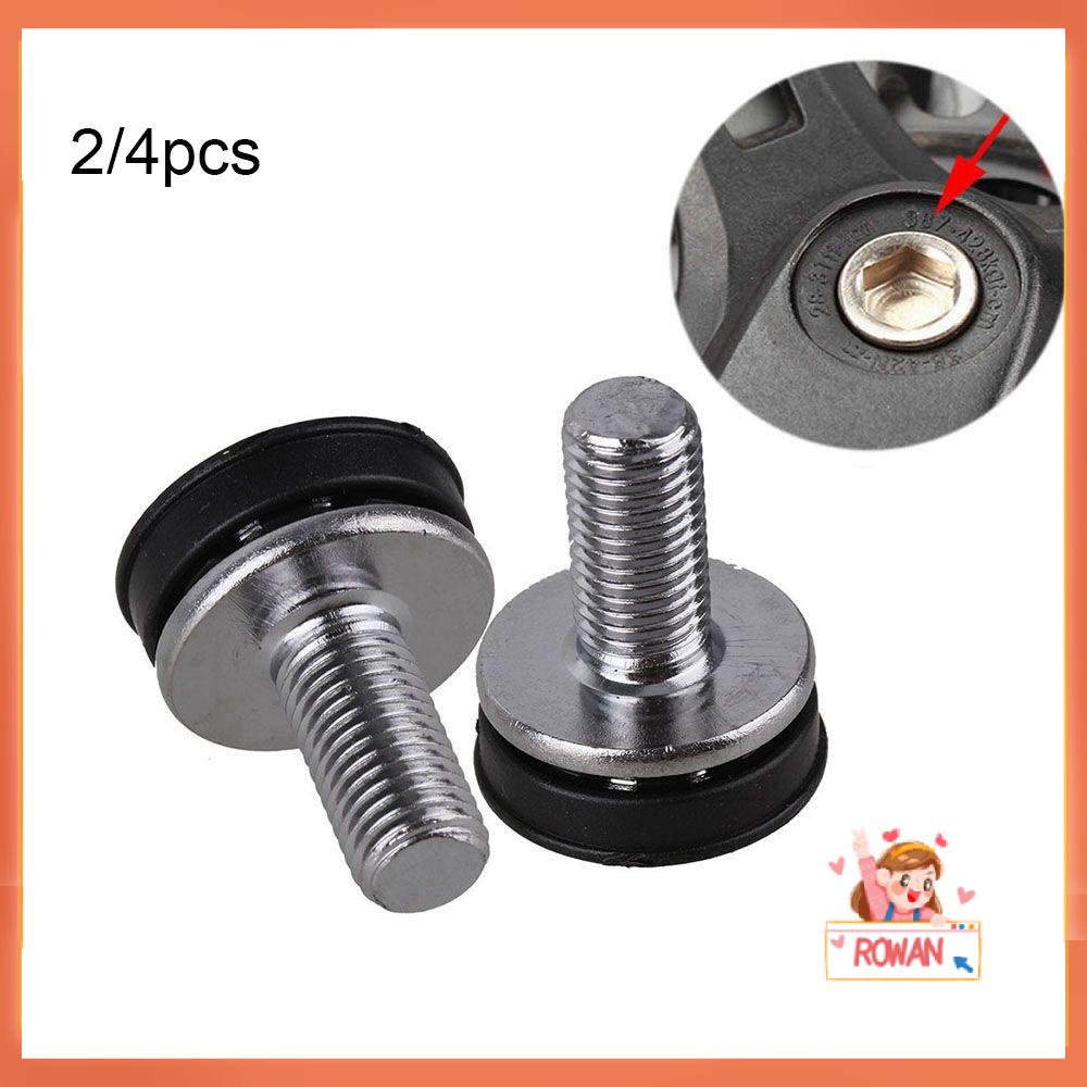 R-FLOWER 2/4pcs Bracket Bawah Sepeda Kunci Engkol Chainwheel Sekrup Siklus Bagian Sepeda