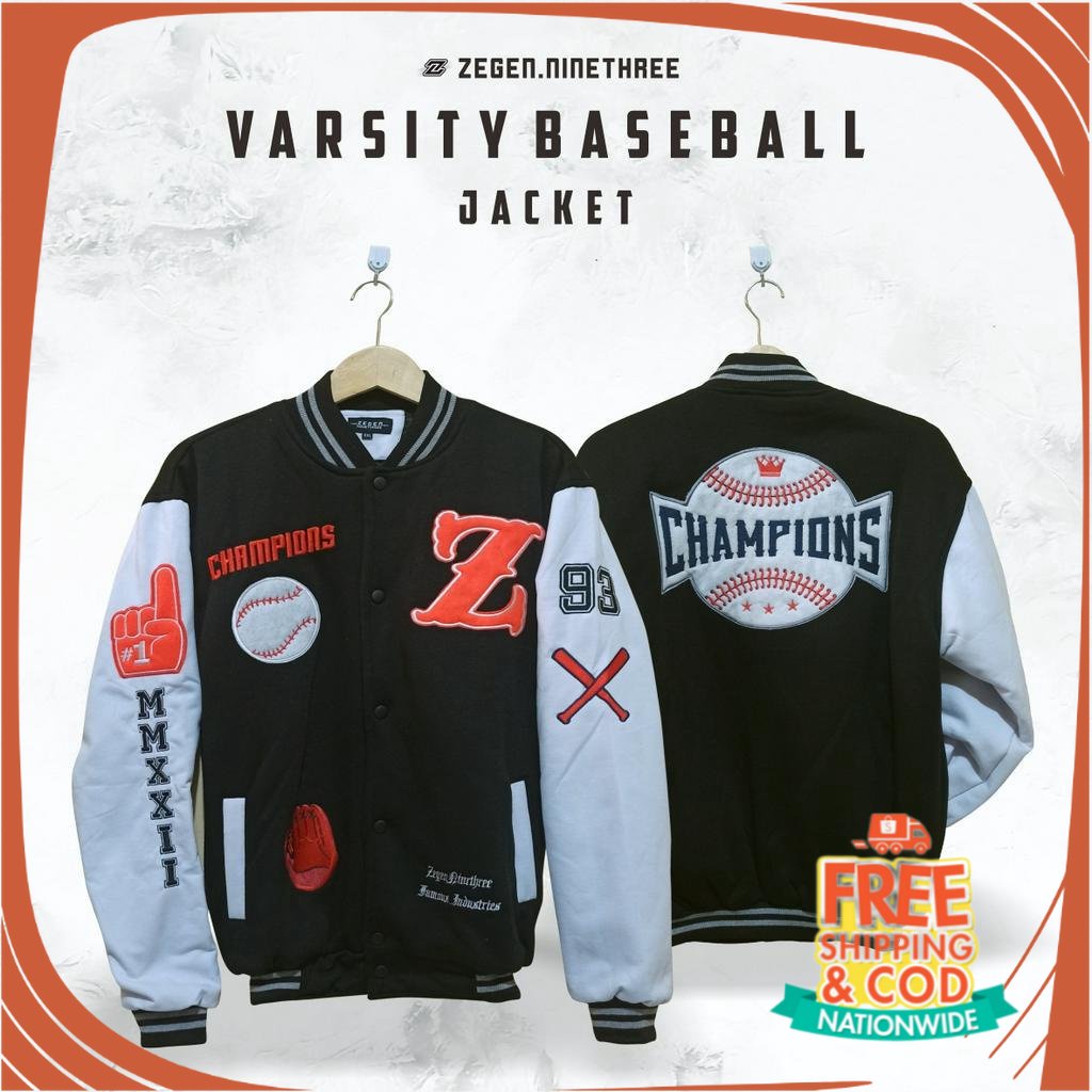 JAKET OOTD KONSER OOTD CAFE/ Jaket Baseball Varsity Pria - Jaket Varsity Baseball Pria Wanita - Vars