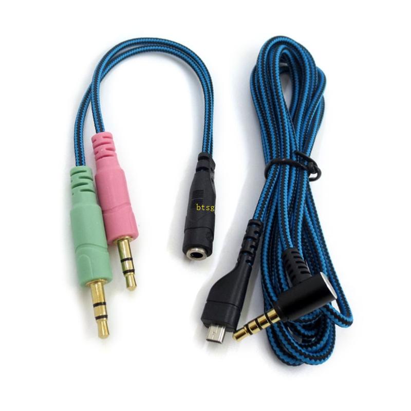 Bt Kabel Mic Headphone USB Lembut Tahan Lama Kawat Konverter PVC Untuk Headphone Arctis 35 7