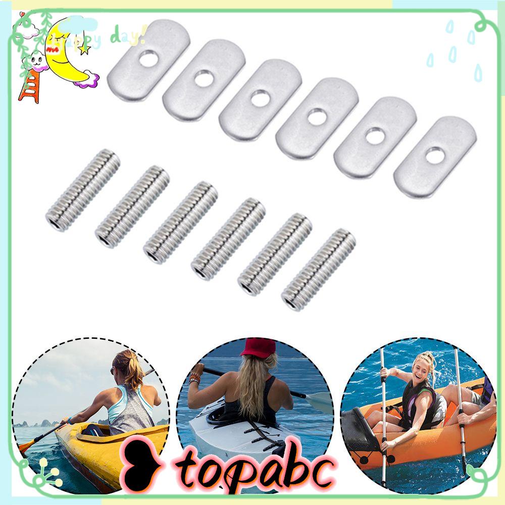 TOP 4pcs Sekrup Kayak Universal Pengikat Kano Guide Rail Instalasi