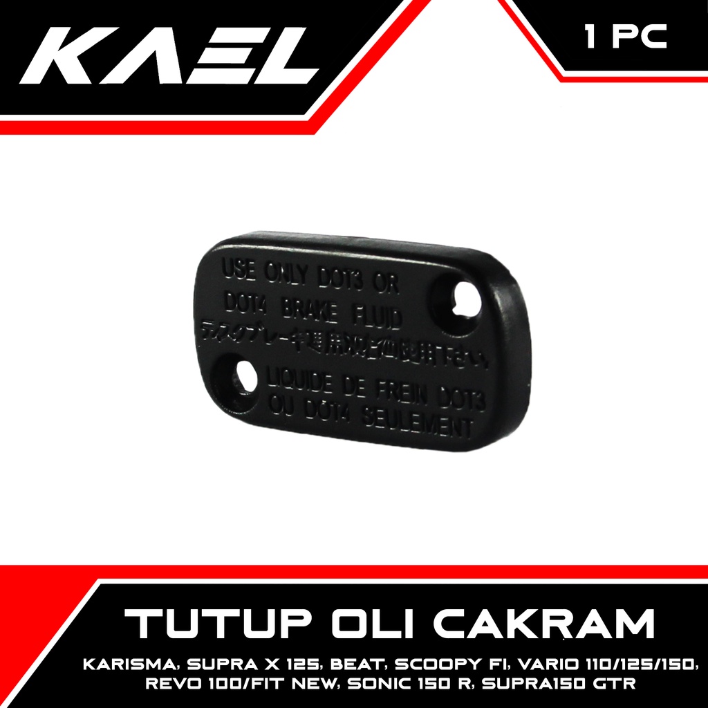 Tutup Master Rem Atas/Oli Cakram Karisma/Kharism/Supra X 125/Beat/Scoopy FI/Vario 110/125/150/Revo