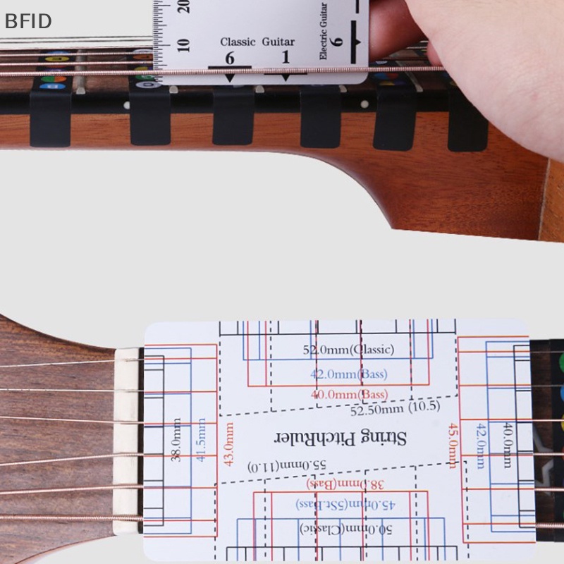 [BFID] Penggaris Leher Gitar Untuk Gitar Senar Akurat Action Ruler Portable PVC Gauge Guitar Neck Ruler [ID]