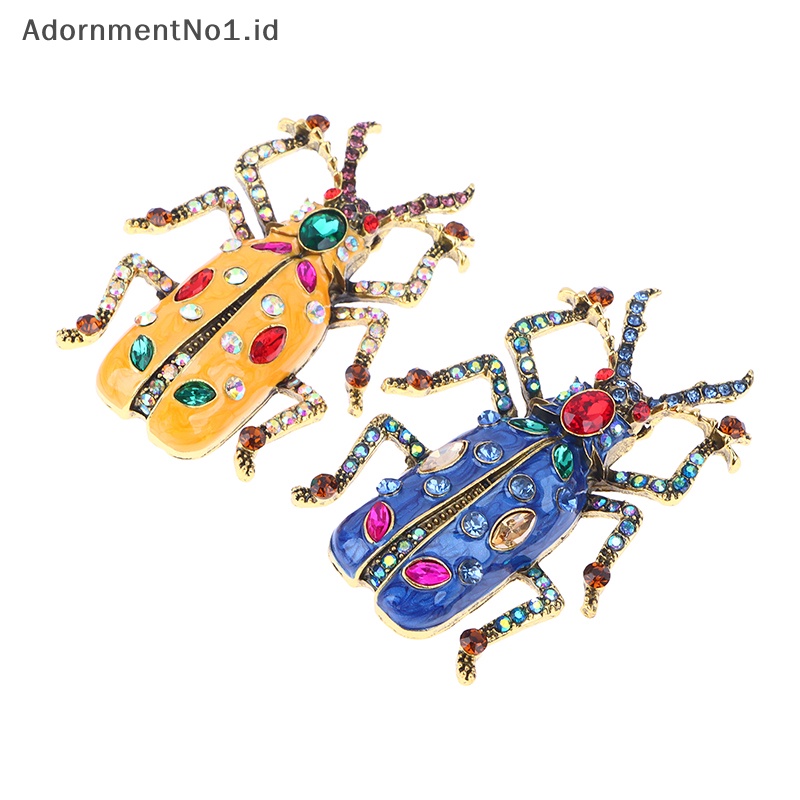 [AdornmentNo1] Enamel Bug kumbang bros untuk wanita musim panas Fashion Pin perhiasan bros Pin hadiah