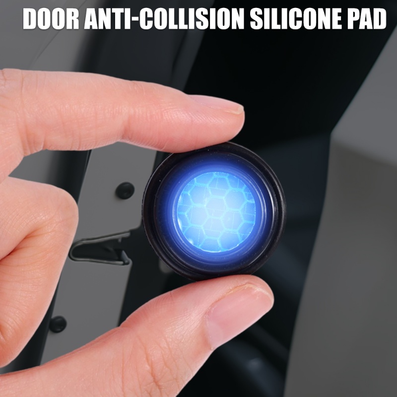 Car Door Anti-Collision Silicone Pads/ Reflective Honeycomb Sticker Gasket/ Auto Shockproof Sealing Rubber Pad Door Edge Stickers