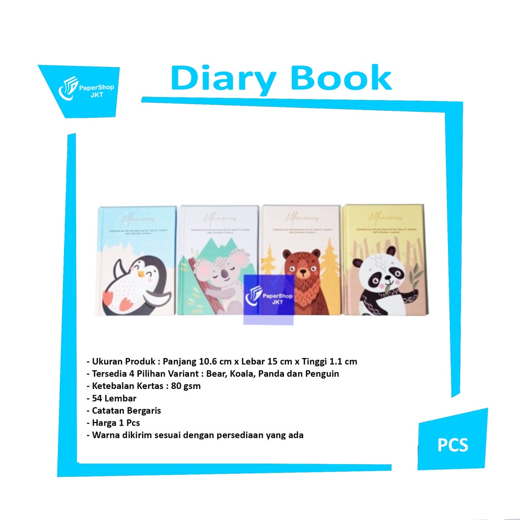 

JOYKO - Buku Tulis Catatan Diary D-1115mm - Pcs