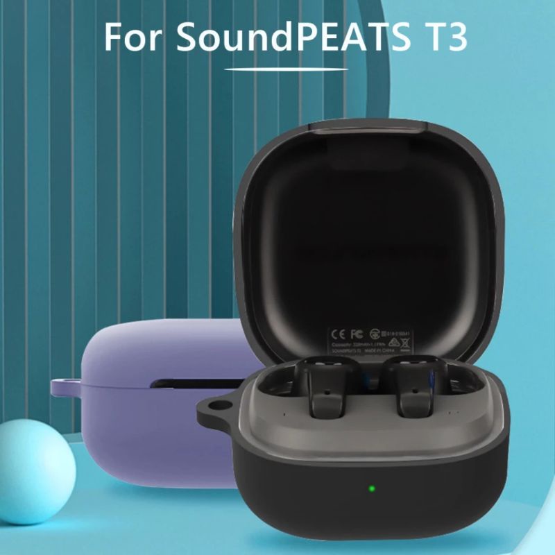 Cre Soft Case Silikon TWS Soundpeats T3 + Carabiner