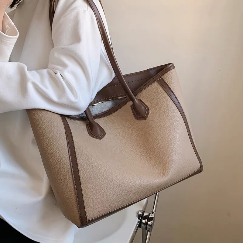609 Tas Wanita Cantik | Tas Tote Bag Wanita Korea Bahan Kulit Jeruk