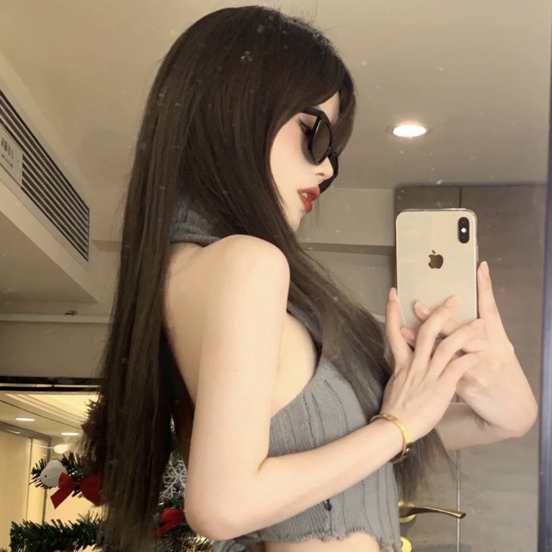 (YUZHU) Western Fashion Cat Eye Sunglasses Kacamata Hitam Untuk Pria Premium Sense Vintage Small Frame Sunshade Sunglasses Untuk Wanita