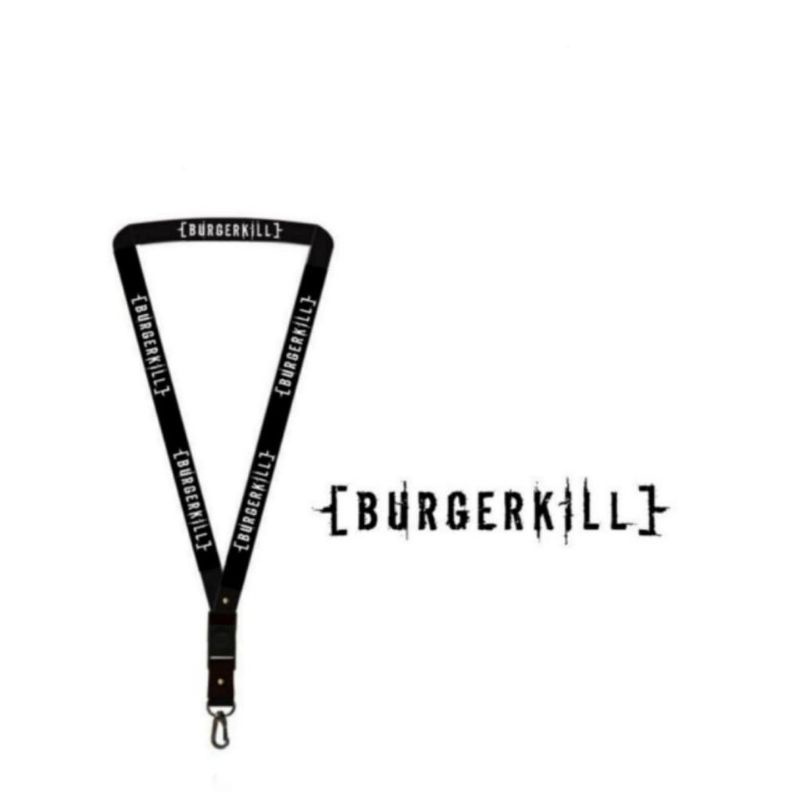 

Lanyard BURGERKILL gantungan kunci band MUSIK ROCK / tali lanyard gantungan leher id card name tag kartu nama / pods