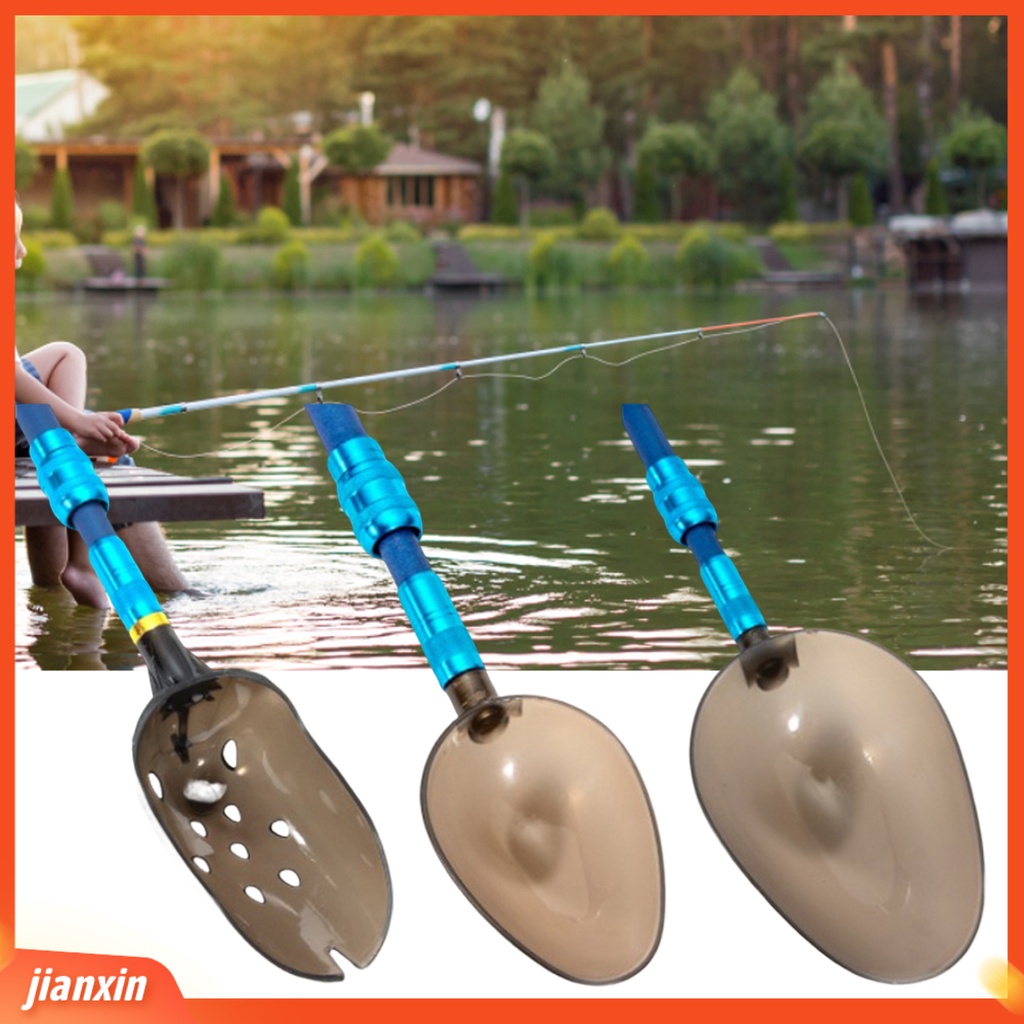 (In Stock) 1set Umpan Lempar Sendok Ditarik Anti-slip Handle Universal Carbon Rod Casting Scoop Lempar Panjang Fishing Tackle Tools Untuk Outdoor