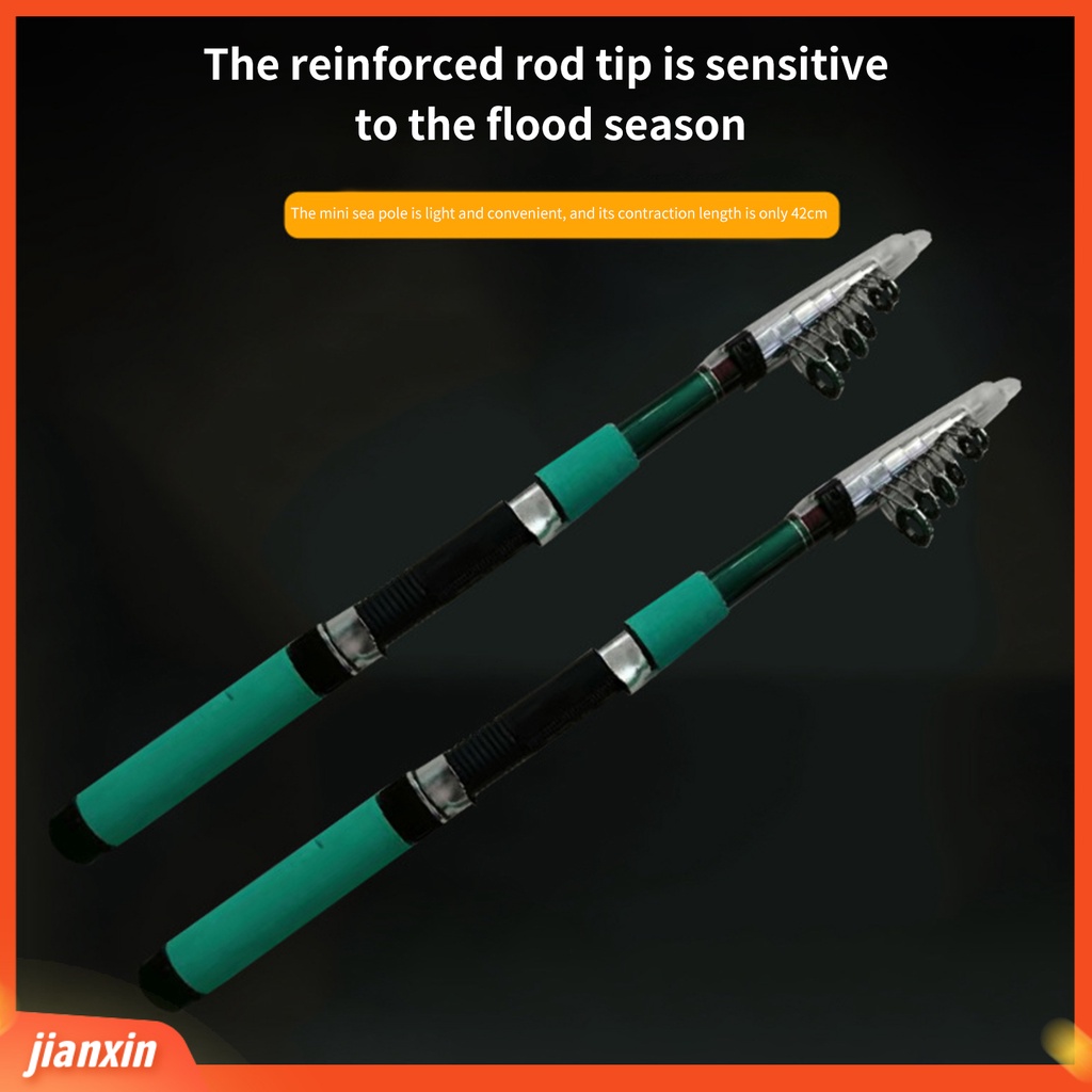(In Stock) Tiang Pancing Desain Ergonomis Adjustable Fiber-glass Air Asin Air Tawar Telescopic Fishing Rod Untuk Outdoor