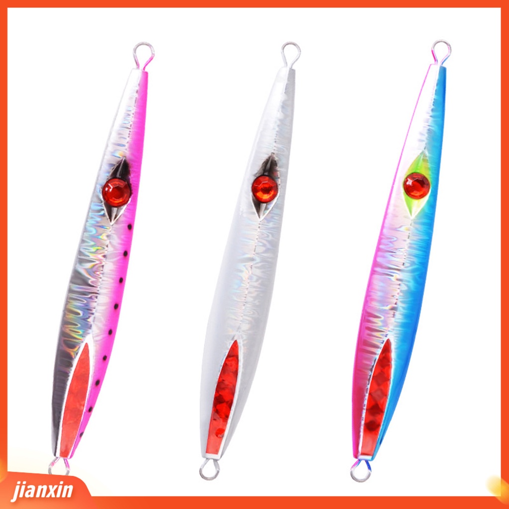 (In Stock) 130g /160g Luminous Slow Sinking Fall Umpan Buatan Jig Untuk Angling