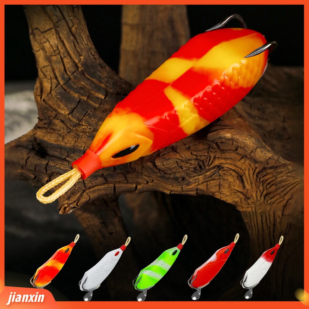 (In Stock) 15g 8cm Umpan Kodok Simulasi Eye-Catching Colorful Mini Frog Fishing Lures Mengambang Kait Umpan Untuk Outdoor
