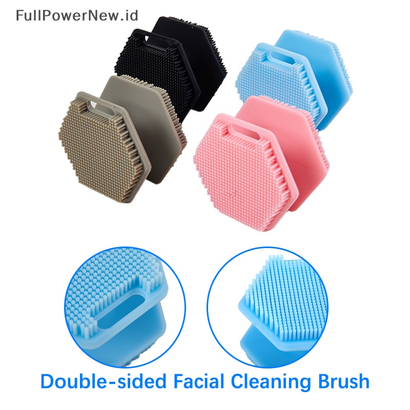 Power Sikat Pembersih Wajah Silikon Alat Pijat Scrubber Cleanser Facial Washer Scrubber ID