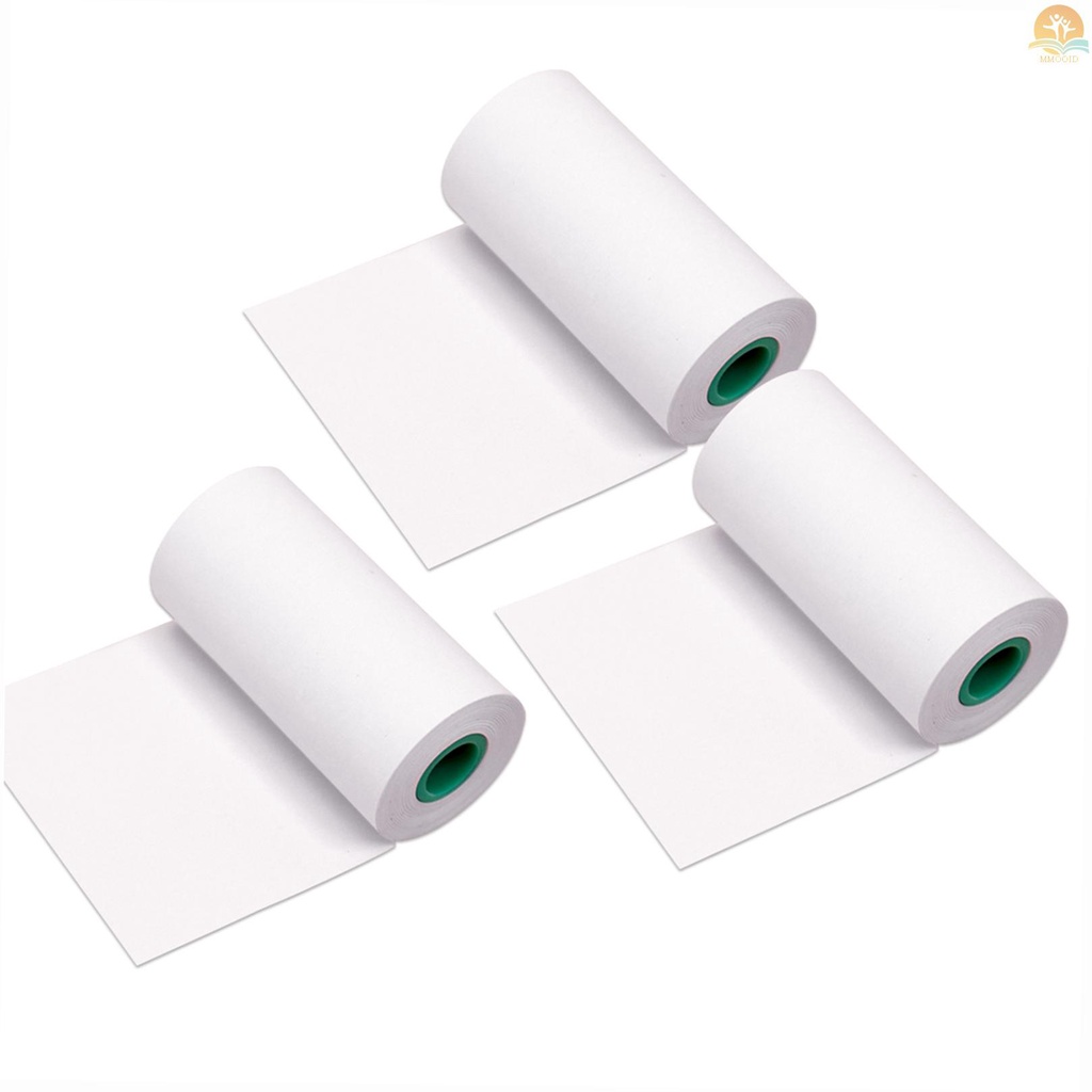 In Stock PeriPage Tahan Lama 10-tahun Preservation Note Thermal Paper Roll 56*30mm/2.2*1.2in Font Hitam Bebas BPA Ada Label Perekat Untuk PeriPage A6 /A8 /P6 Paperang P1 /P2 Thermal