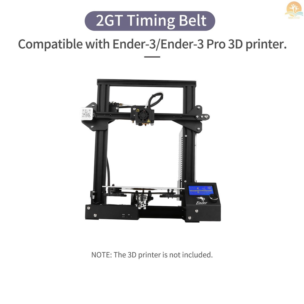 In Stock Ender-3 Belt 2GT Timing Belt Lebar 6mm Y-Axis 743mm+X-Axis 786mm Untuk Printer Ender-3 3D Kompatibel Dengan Printer Ender-3/Ender-3 Pro 3D