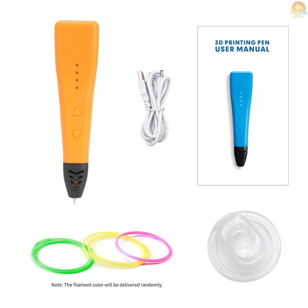 In Stock 3D Printing Pen Berlaku Dengan Filamen 1.75mm ABS PLA Mendukung Suhu Pengaturan Kecepatan Disipasi Panas Dengan Lampu LED DIY Untuk Anak Remaja Dan Dewasa Ulang Tahun Natal